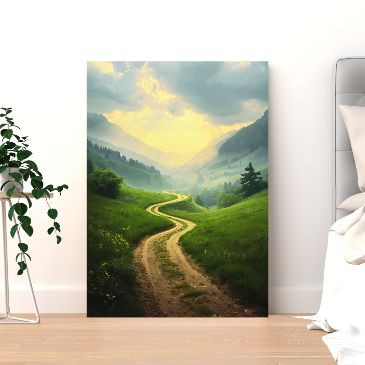 Faithful Journey Through the Valley Portrait Print